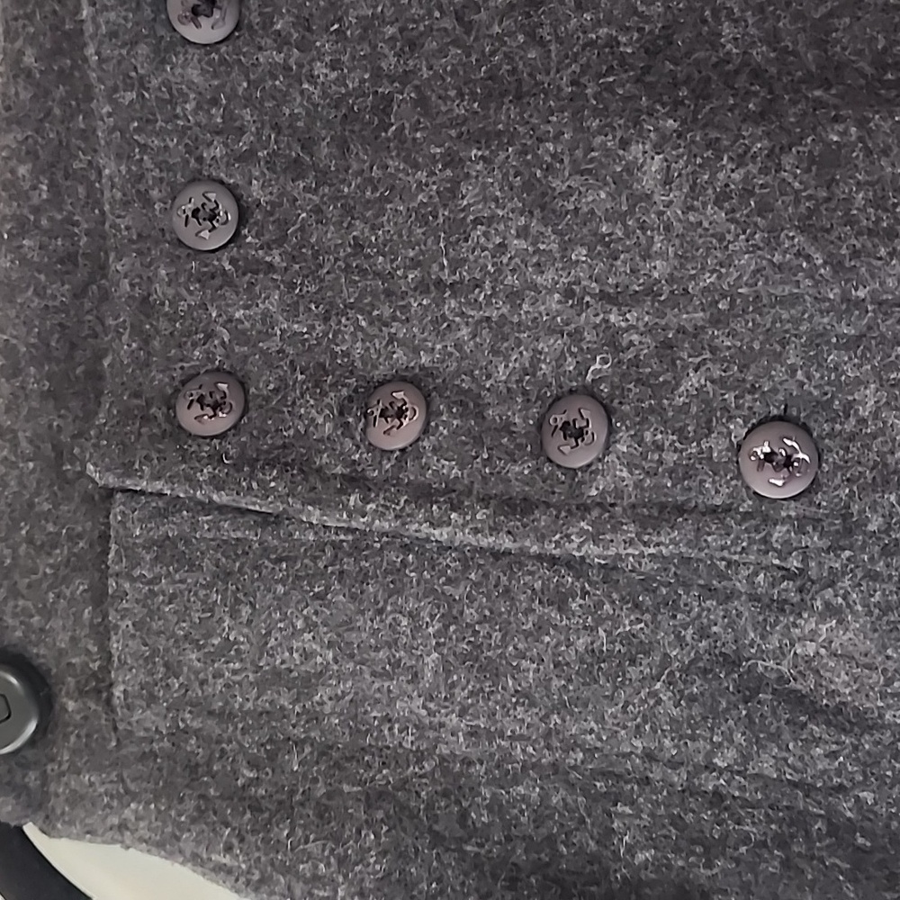 EUC- Vintage Aeropostale, Sailor Inspired Charcoal Gray Wool Mini skirt in Si…